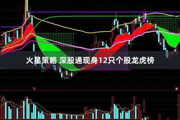 火星策略 深股通现身12只个股龙虎榜