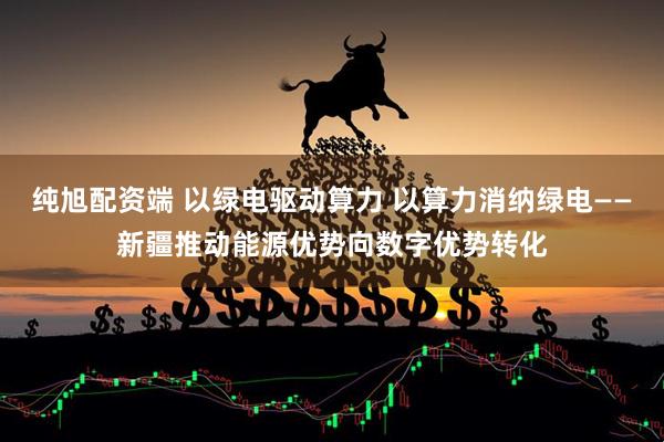 纯旭配资端 以绿电驱动算力 以算力消纳绿电——新疆推动能源优势向数字优势转化
