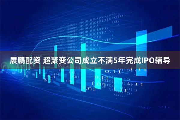 展鵬配资 超聚变公司成立不满5年完成IPO辅导
